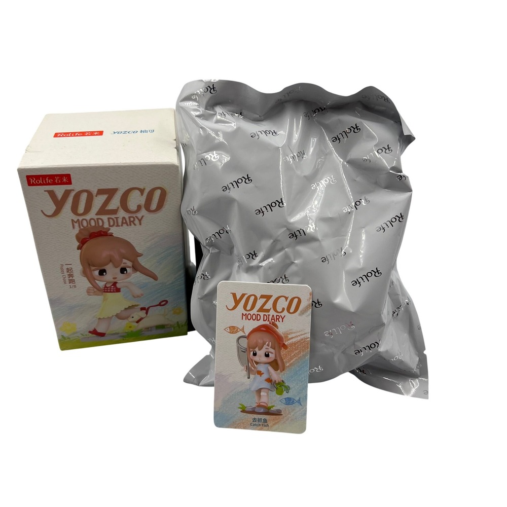 Rolife YOZCO Mood Diary Catch Fish Confirmed Figure Blind Box Toy with Card